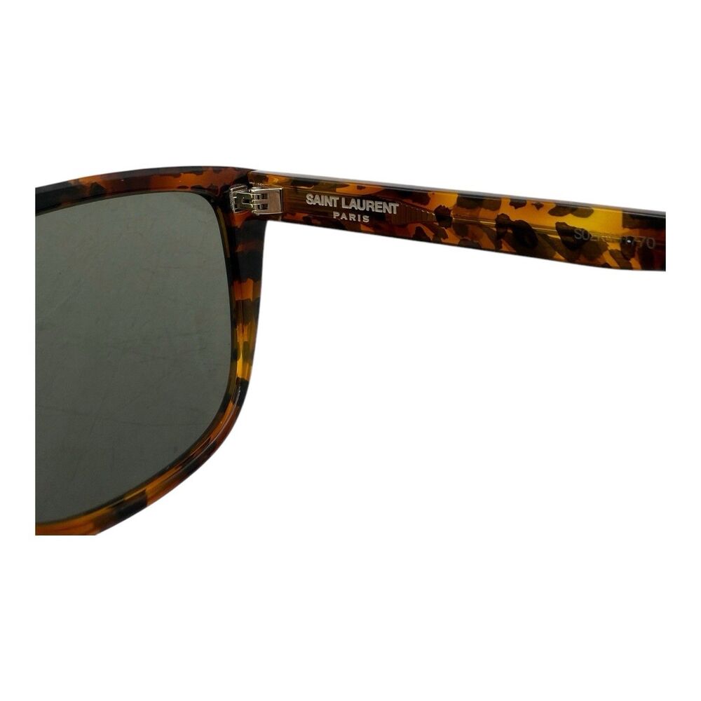 Saint Laurent Unisex Square/Rectangle Havana Grey Fashion Designer - Picture 7 of 10